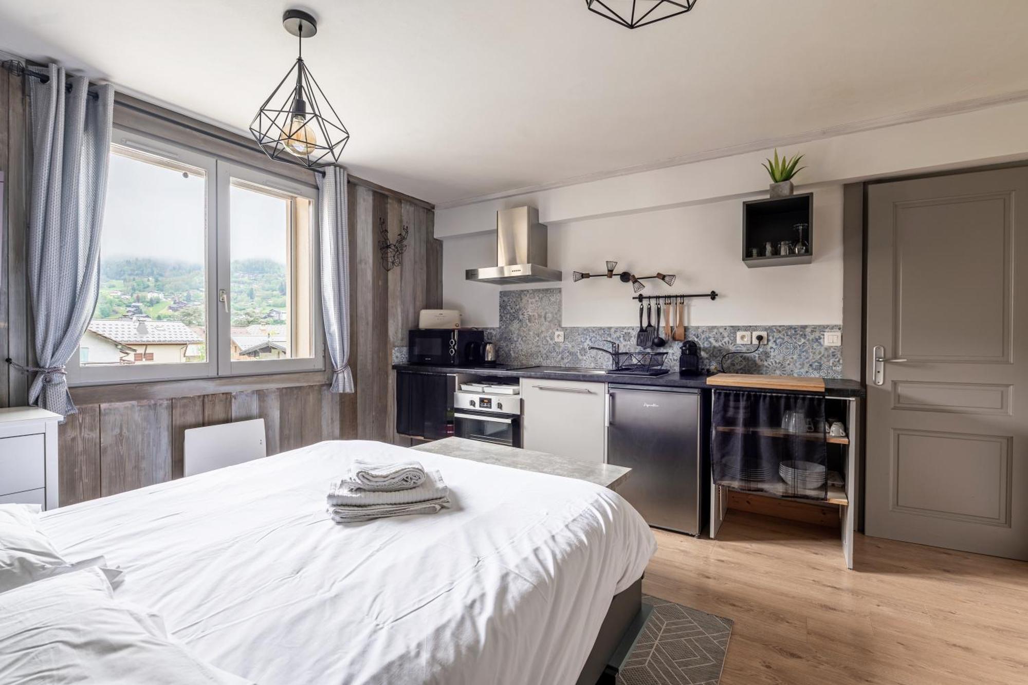 Appartements Vue Mont-Joly A 2 Pas Tramway Mont-Blanc - Studio 1 Piece Saint-Gervais-les-Bains Bagian luar foto